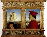 Piero della Francesca Portrait of the Duke and Duchess of Montefeltro oil painting picture wholesale